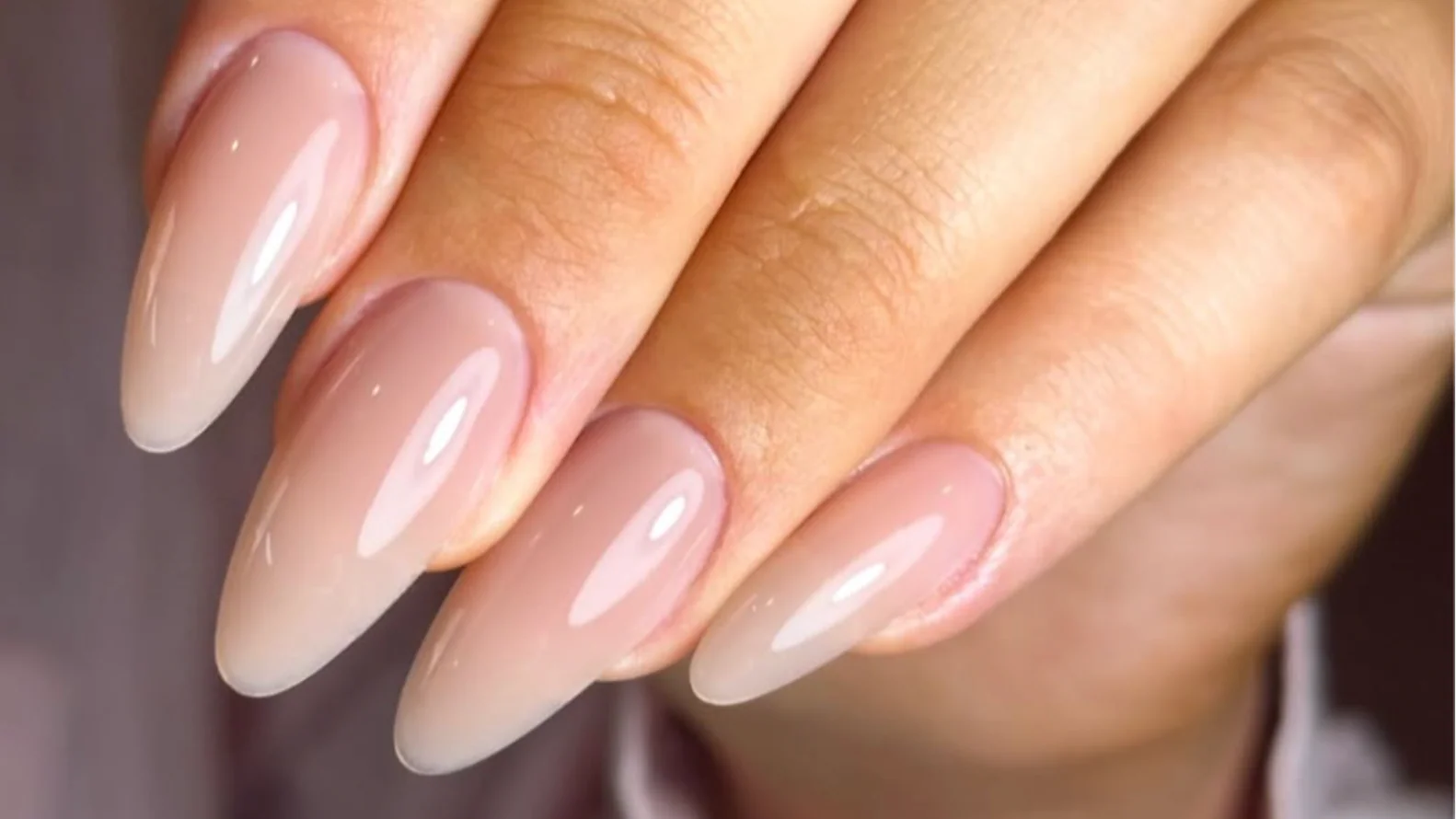 Flawless glossy nude almond finish — Lacque House